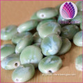 Fruit-green Button Shaped Beads Ceramic Loose Bead